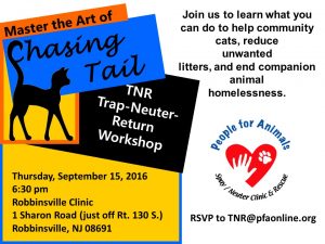 People for Animals offers Trap-Neuter-Return (TNR) Workshop on September 15, 2016